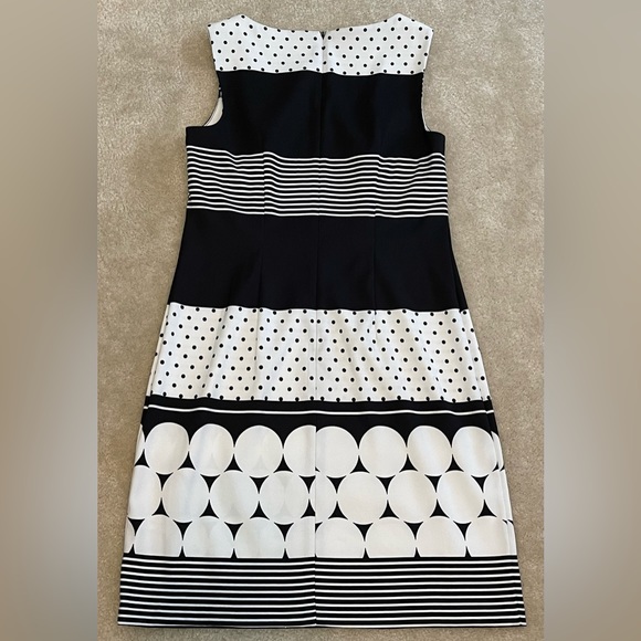 AGB Dress - Black and White with Polka Dot and Stripes - Size 6 - Picture 5 of 8